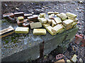 NS2975 : Old Bricks at Garvel Point by Thomas Nugent