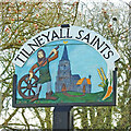 TF5617 : Tilney All Saints village sign by Adrian S Pye
