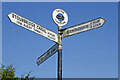 Canal mile post at Tipton Junction, Sandwell