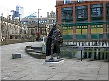 SJ8398 : Gandhi in Manchester by Gerald England