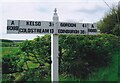 Direction Sign ? Signpost on the A6089 at Nenthorn