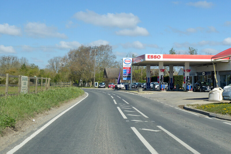 Esso station on A417 © Robin Webster :: Geograph Britain and Ireland