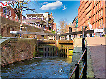 SJ8497 : Rochdale Canal at Canal Street, Lock#87 by David Dixon