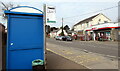 Blue bus shelter, Llanharry Road, Llanharry