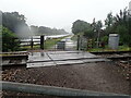 Footpath crossing the railway line at Banavie