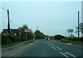A1079 Hull Road at Dunnington village boundary