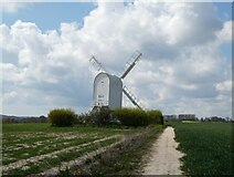 TR2654 : Chillenden Windmill by pam fray