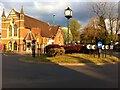 Methodist church and clock roundabout, Earlsdon