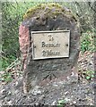 Old Milestone by the B4194, Withybed Wood, Kinlet Parish