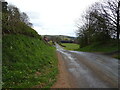 Minor road towards Glassonby