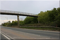 TL4762 : Footbridge over the A10, Milton by David Howard