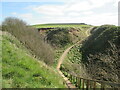 TA2269 : Headland  Way  dips  into  Hartendale  Gutter by Martin Dawes