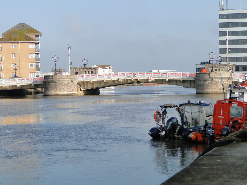 Haven Bridge at Great Yarmouth from the... © Adrian S Pye :: Geograph ...