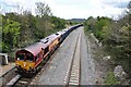 HS2 stone train approaches Princes Risborough