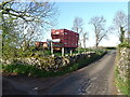 Farm machinery near Stripes Farm