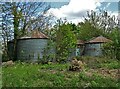 Old grain silos at Beechtree Farm, Balne