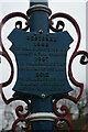 SK7371 : Explanatory plaque on commemorative signpost and lamp standard, Tuxford by Christopher Hilton