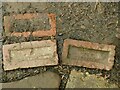 SE2529 : Brick surfacing on Harthill Lane - detail by Stephen Craven