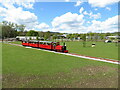 ST2384 : Miniature railway in Cefn Mably Farm Park by Gareth James