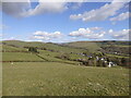 Farmland above Cnwch-coch