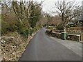 The cycle route above Pen-y-coed