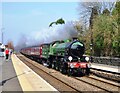 61306 Mayflower speeds through Hartlebury station