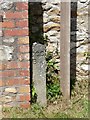 Misplaced county boundary stone, Pitt Farm, Culmstock