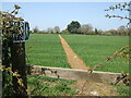 ST7179 : Footpath across a field near Wapley by Neil Owen