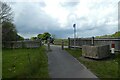 Cycle path beside the A64