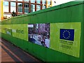 Boarded-up vacant plot outside Coventry railway station