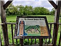 Information board at Whittington Castle