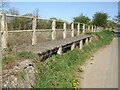 Wooden footbridge on Park Lane