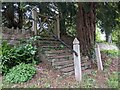 Steps to St. Michael & All Angels church (Eaton Bishop)