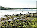 TM2747 : Remains of an old wharf at Kyson Point by Adrian S Pye