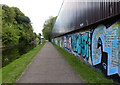 Graffiti along the Worcester and Birmingham Canal