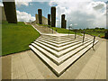 SK1814 : The Steps of the Main Memorial at the National Arboretum by Andy Beecroft