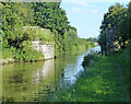 Dismantled railway bridge along the canal