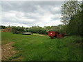 Farm machinery near Woodway Farm