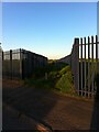 Footpath from Bayton Road industrial estate to pedestrian tunnel under the railway