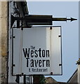 Sign for the Weston Tavern, Kilmaurs