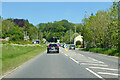 A429 heading north, junction with A424 ahead