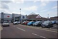 Carpark at Grahamston Retail Park, Falkirk