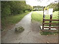 Path and camping field in Aden  Country Park