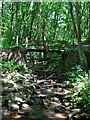 Footbridge over Hurstclough Brook