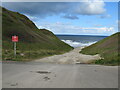 NZ8811 : Path to the shore near Whitby by Malc McDonald