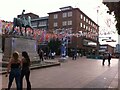 SP3379 : Broadgate hung with streamers, looking towards the Precinct by Alan Paxton