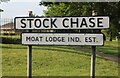 Sign for Stock Chase, Heybridge