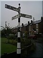 Direction Sign ? Signpost on Cogshall Lane in Comberbach