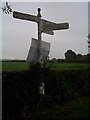 Direction Sign ? Signpost on Knutsford Road, Budworth Heath