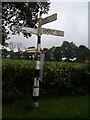 Direction Sign ? Signpost on Belmont Road, Budworth Heath